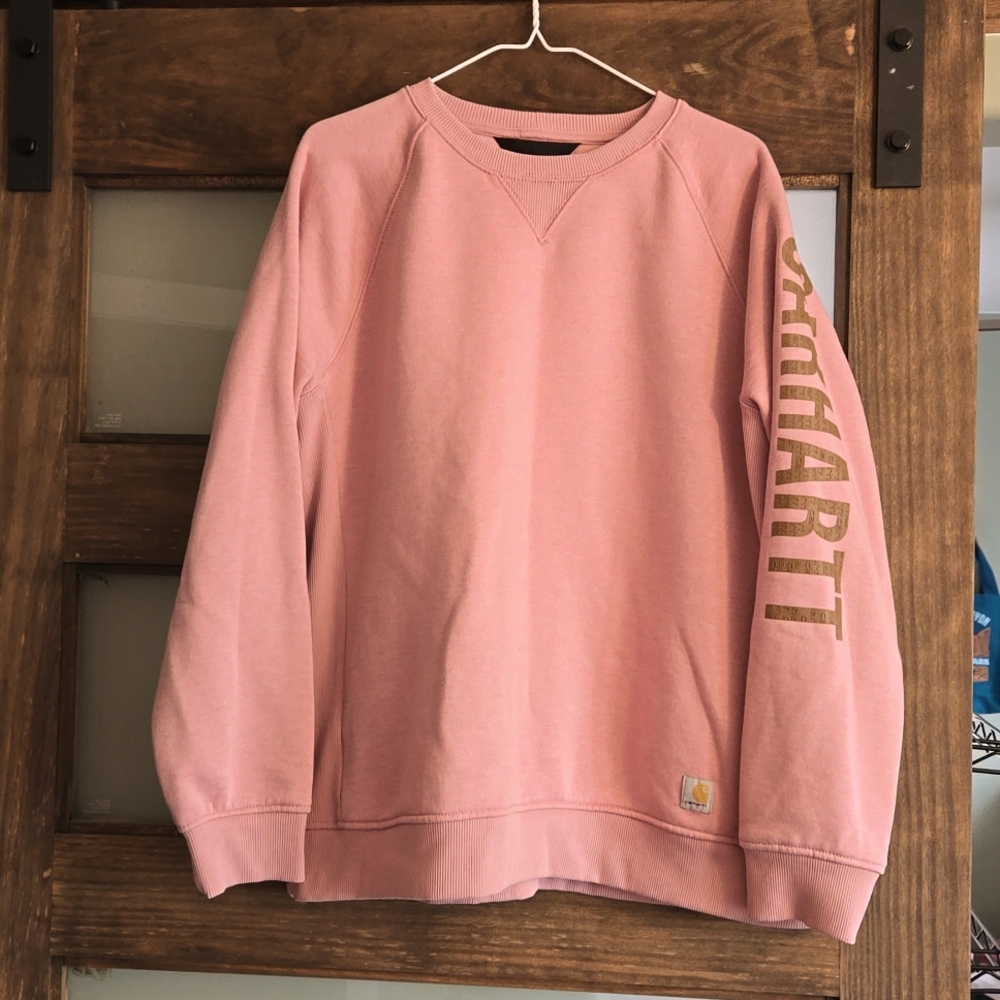 Pink 1X women's Carhartt sweatshirt